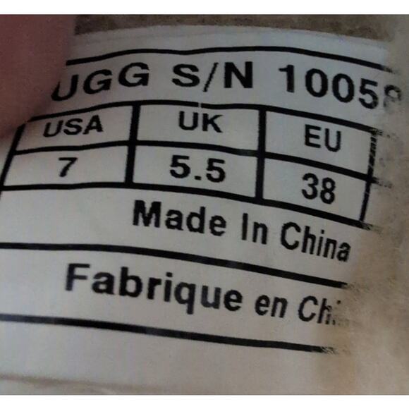 UGG I Heart Suede Shearling Lined Winter Boots Women 7 Boho Cobincore Cozy Y2K - Picture 7 of 9